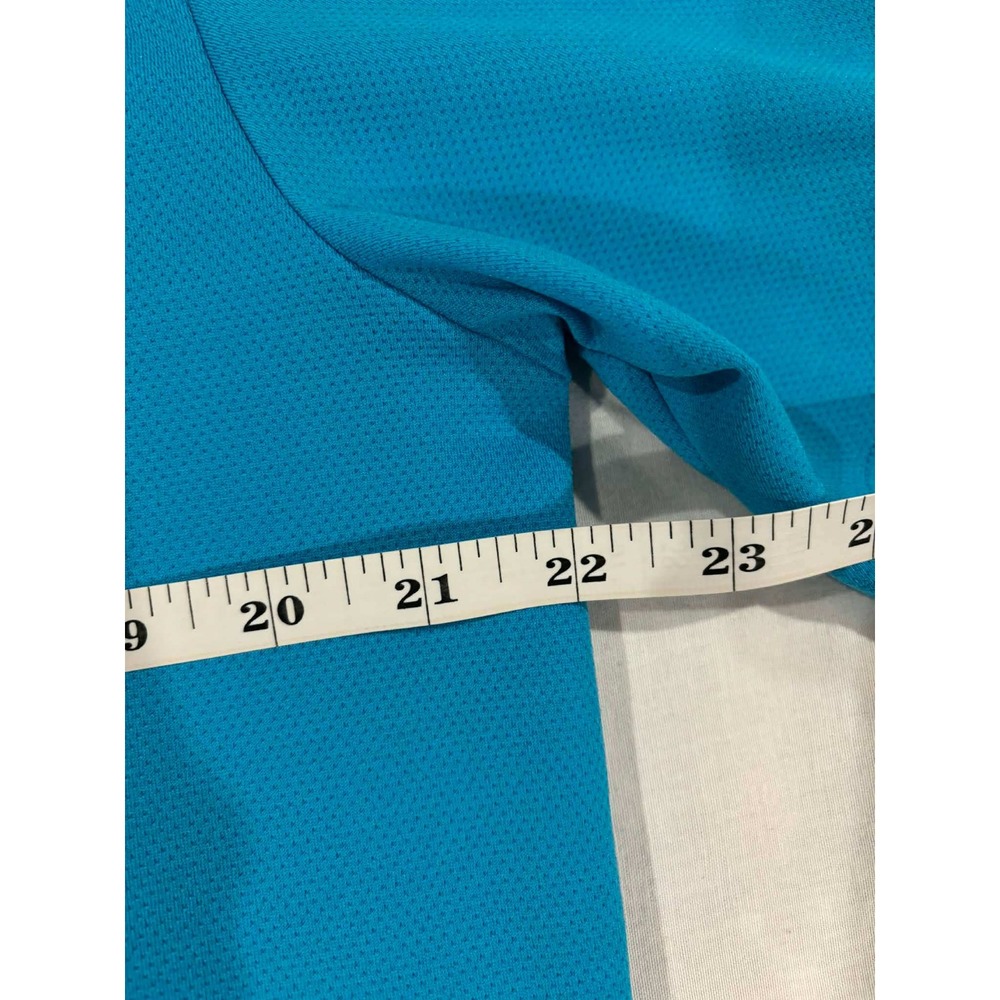 PGA TOUR Airflux Golf Polo Shirt Blue Short Sleeve Performance Mens L G - Picture 10 of 13